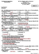 Đề thi khảo sát chất lượng Vật lí 12 lần 1 - Mã đề 132 - Trường THPT Nông Cống 2